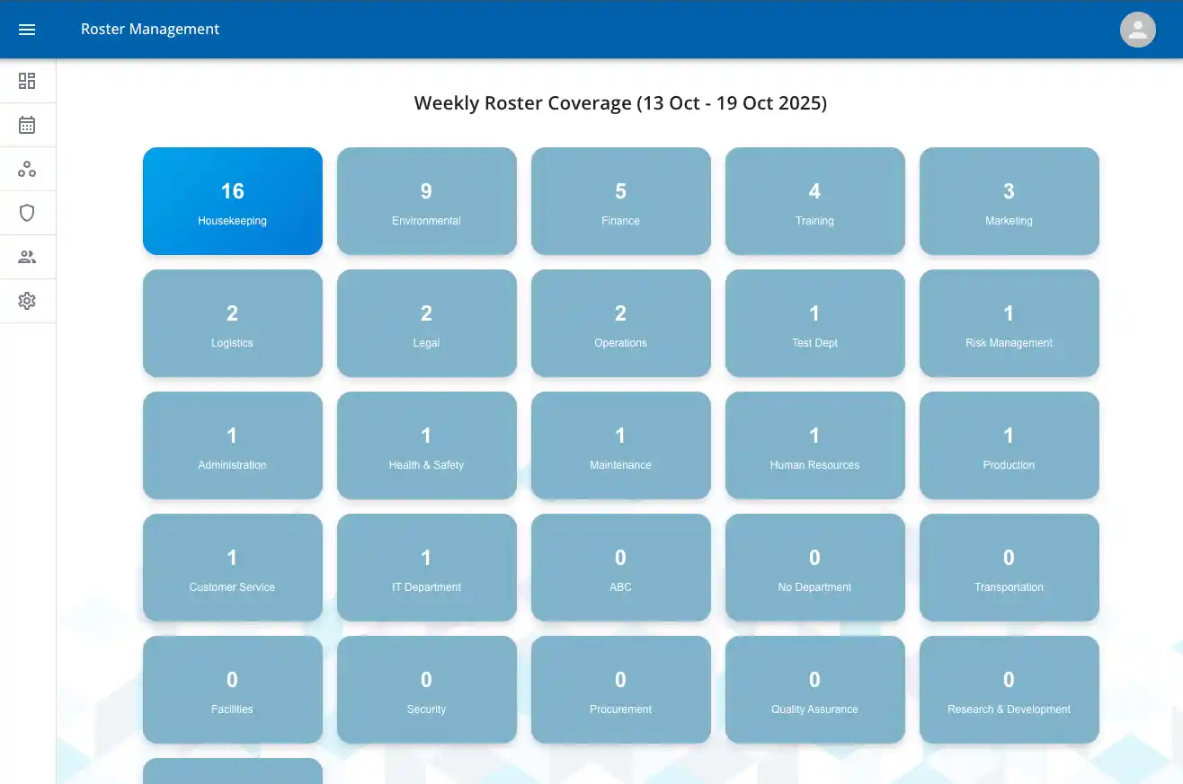 Roster Management Dashboard